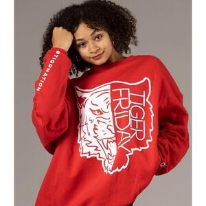 Red Tiger Friday Graphic Sweatshirt 3XL Dance Hip Hop EUC Champion #TIGRNATION